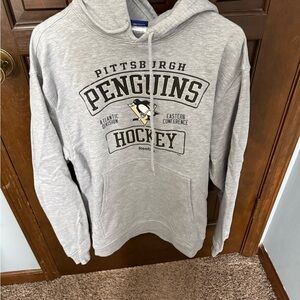Reebok Gray Pittsburgh Penguins Hockey Hoodie